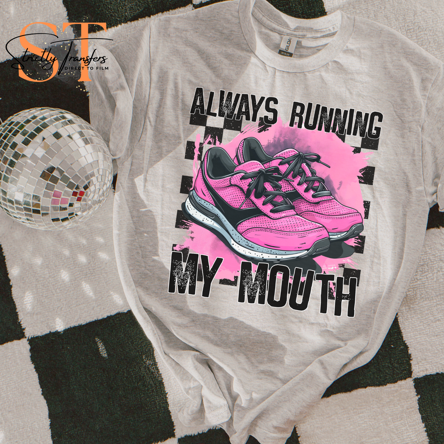 Always Running - My Mouth Direct to Film Transfers