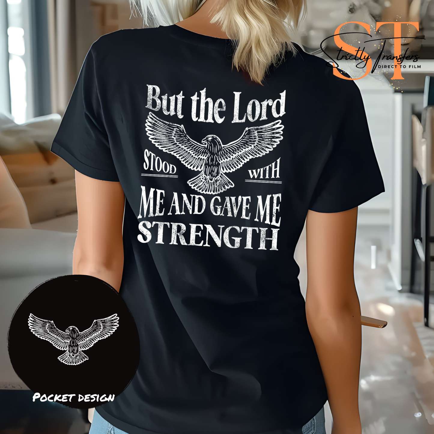 But the Lord Stood with Me - with pocket design included Film Transfers