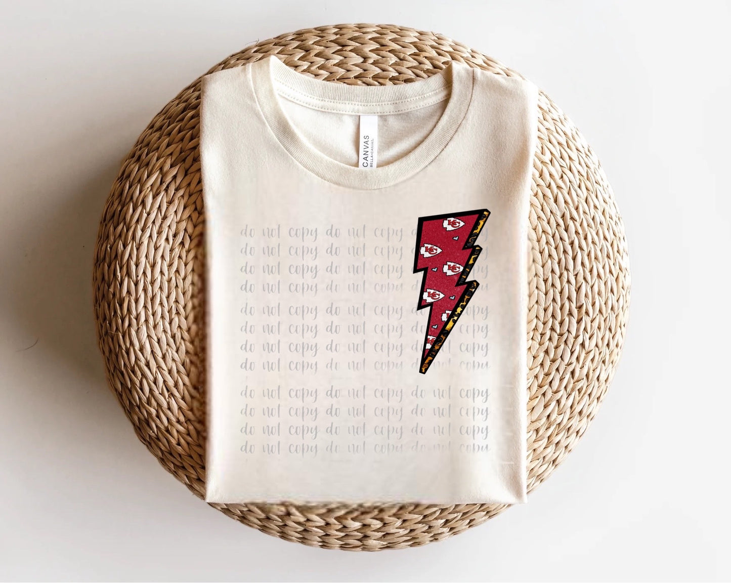 Kansas City Chiefs Lightning Bolt Direct to Film Transfer