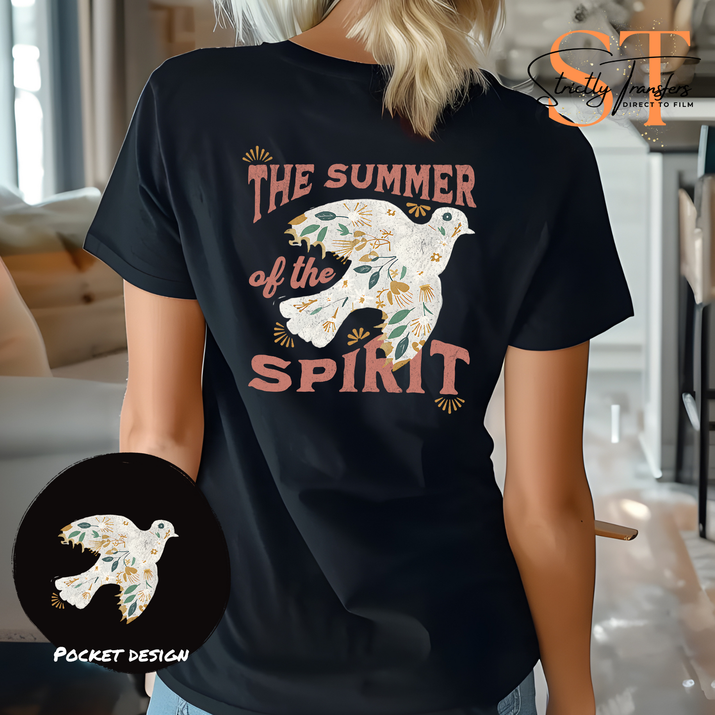 The Summer of the Spirit with pocket design included Direct to Film Transfers