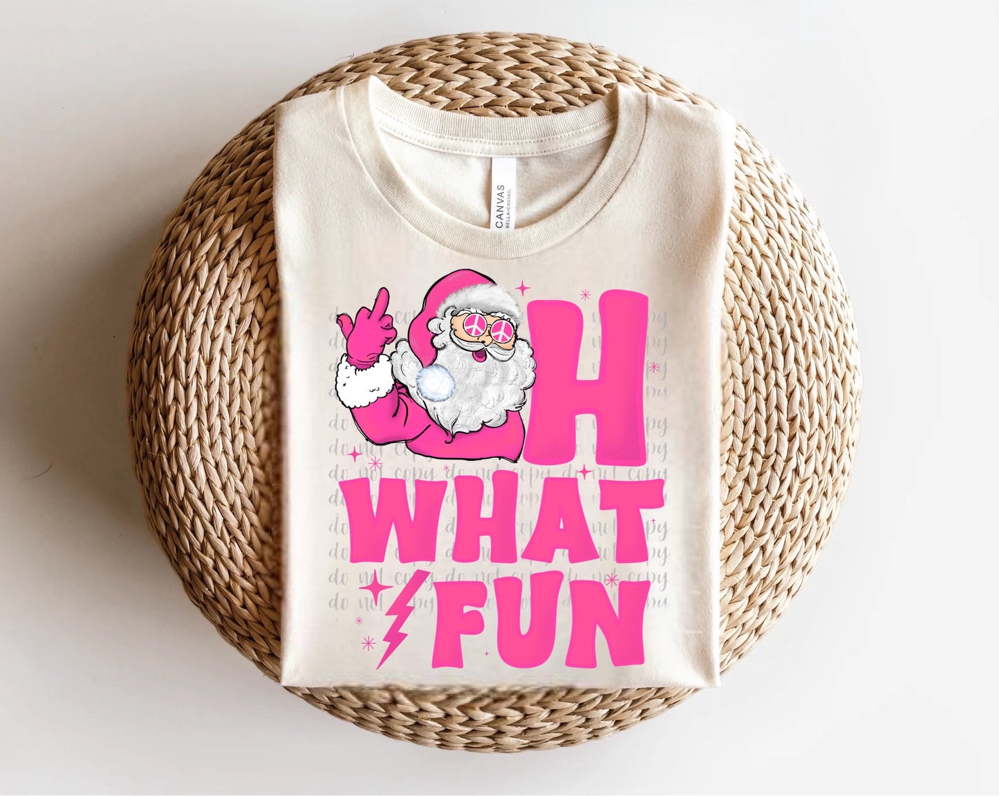 Oh What Fun Santa Direct to Film Transfer