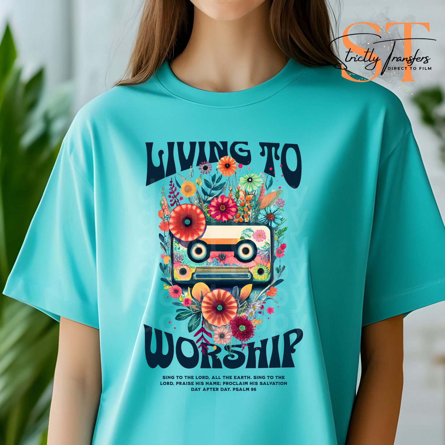 Living to Worship Direct to Film Transfers