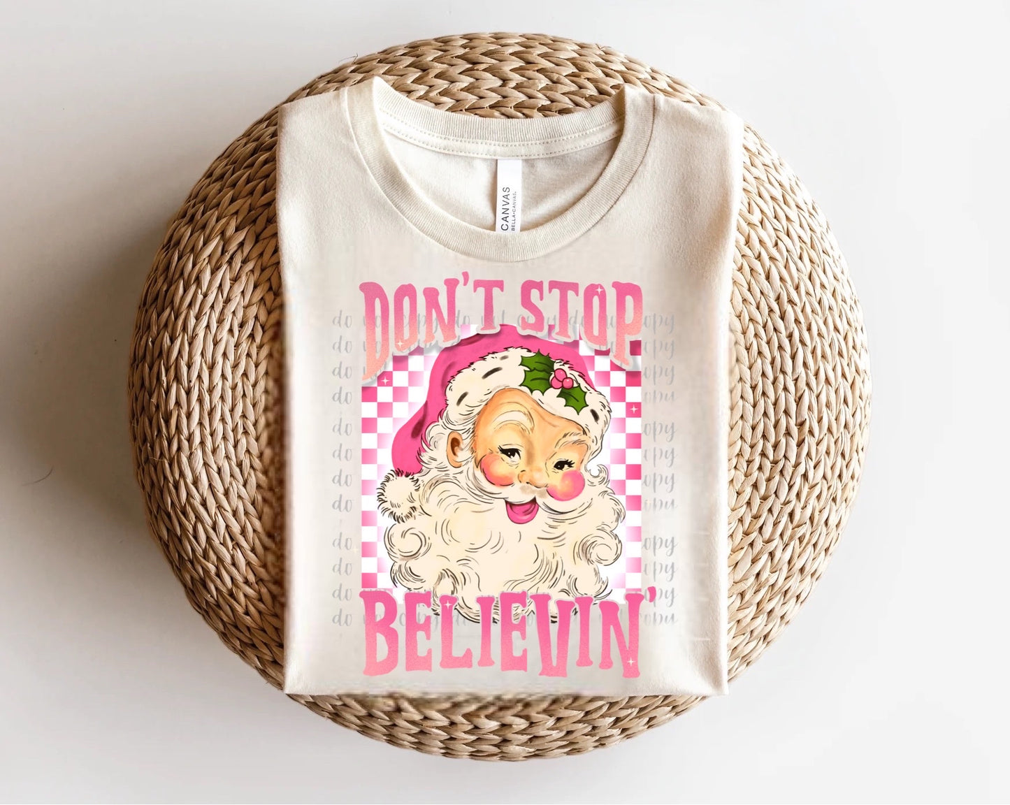 Don’t Stop Believin’ Santa Direct to Film Transfer