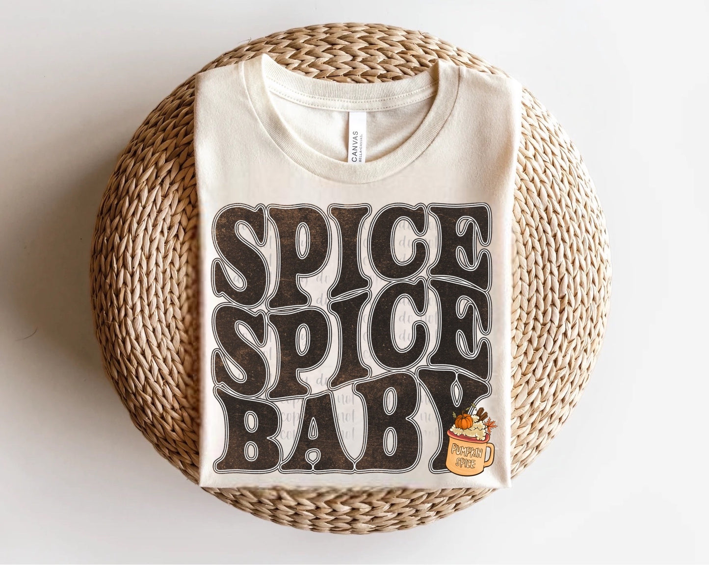 Spice, Spice Baby Latte Direct to Film Transfer