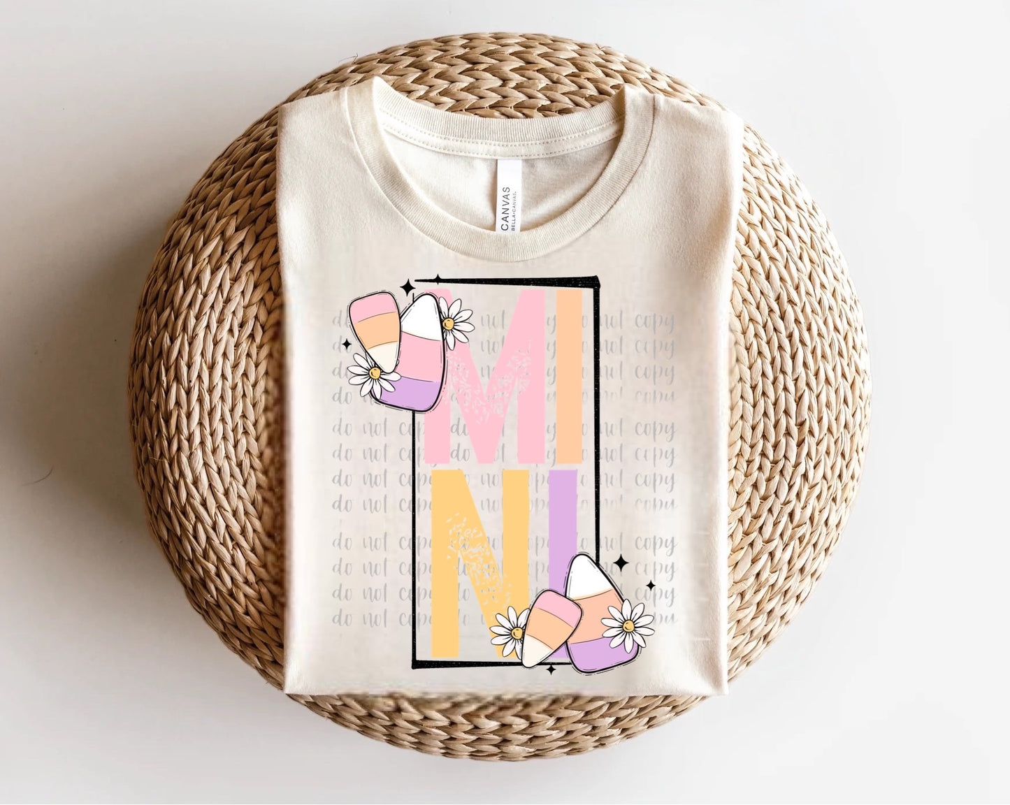 Mama and Mini Pastel Candy Corn Direct to Film Transfer