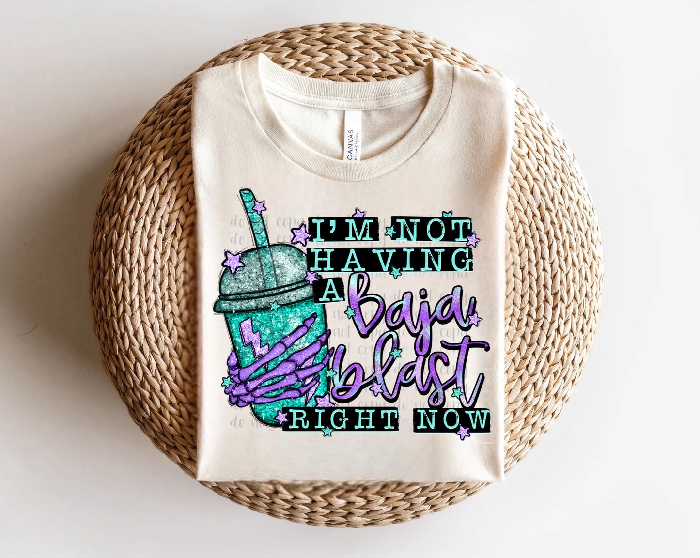 Not Having a Baja Blast Glitter Direct to Film Transfer