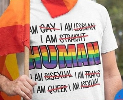 I AM HUMAN Direct to Film Transfer