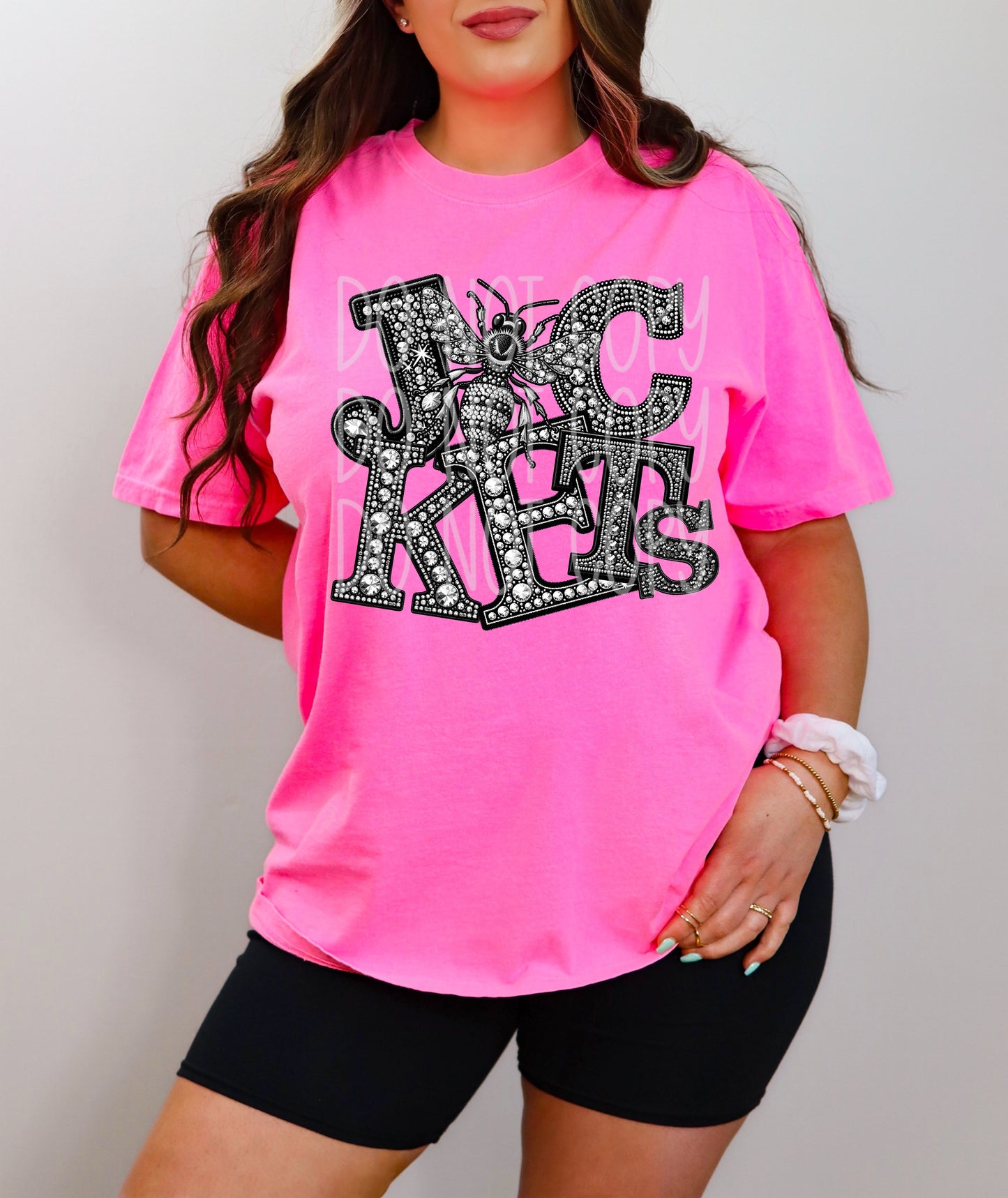 Jackets Faux Rhinestone Direct to Film Transfer