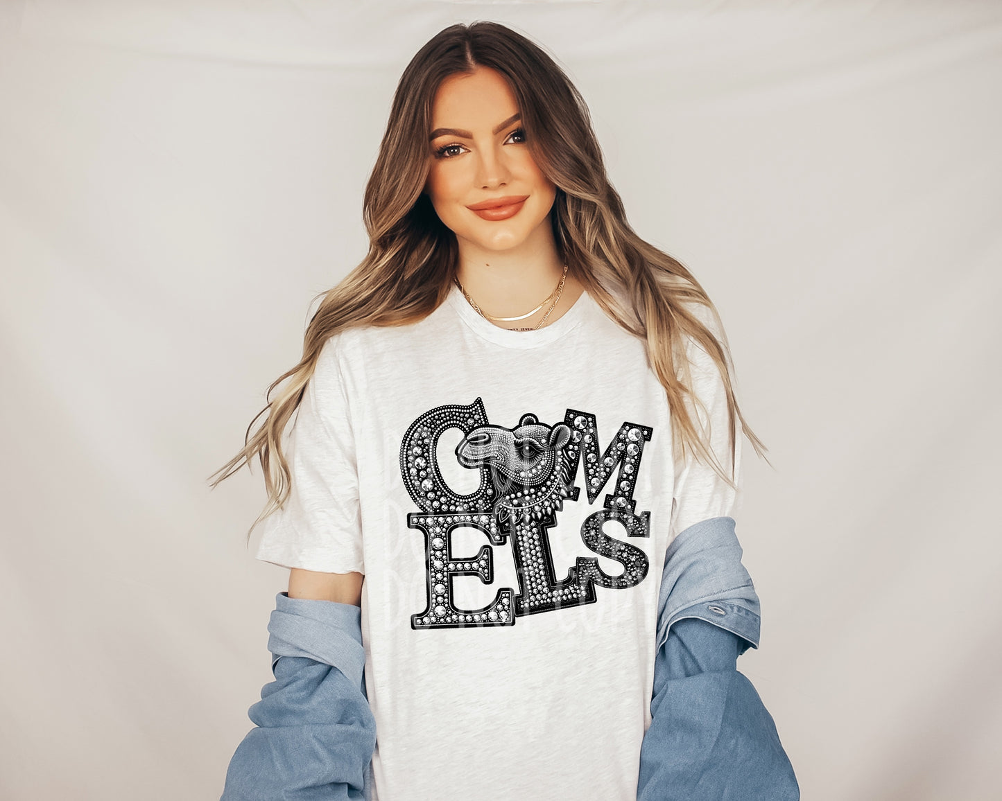 Camels Faux Rhinestone Direct to Film Transfer