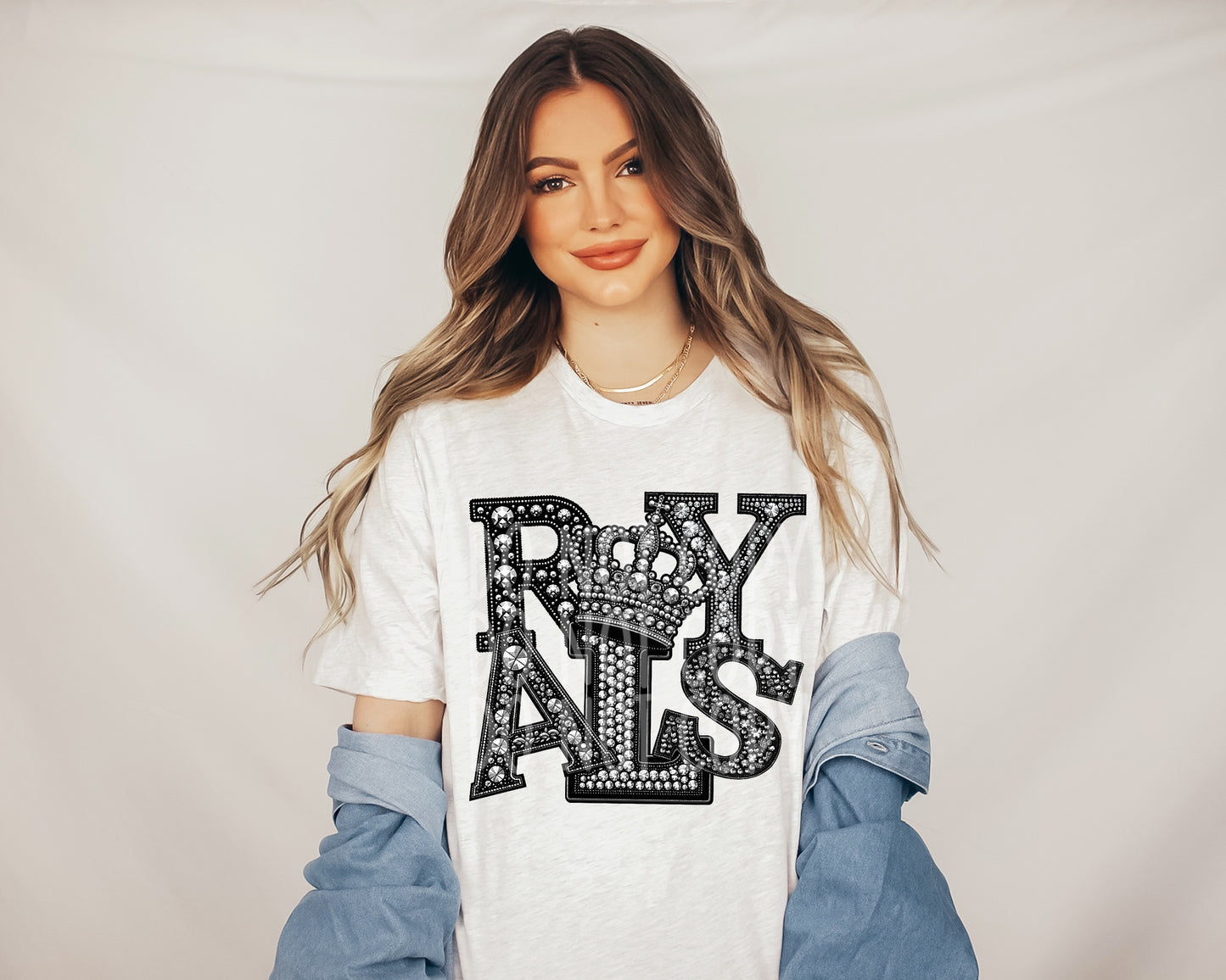 Royals Faux Rhinestone Direct to Film Transfer