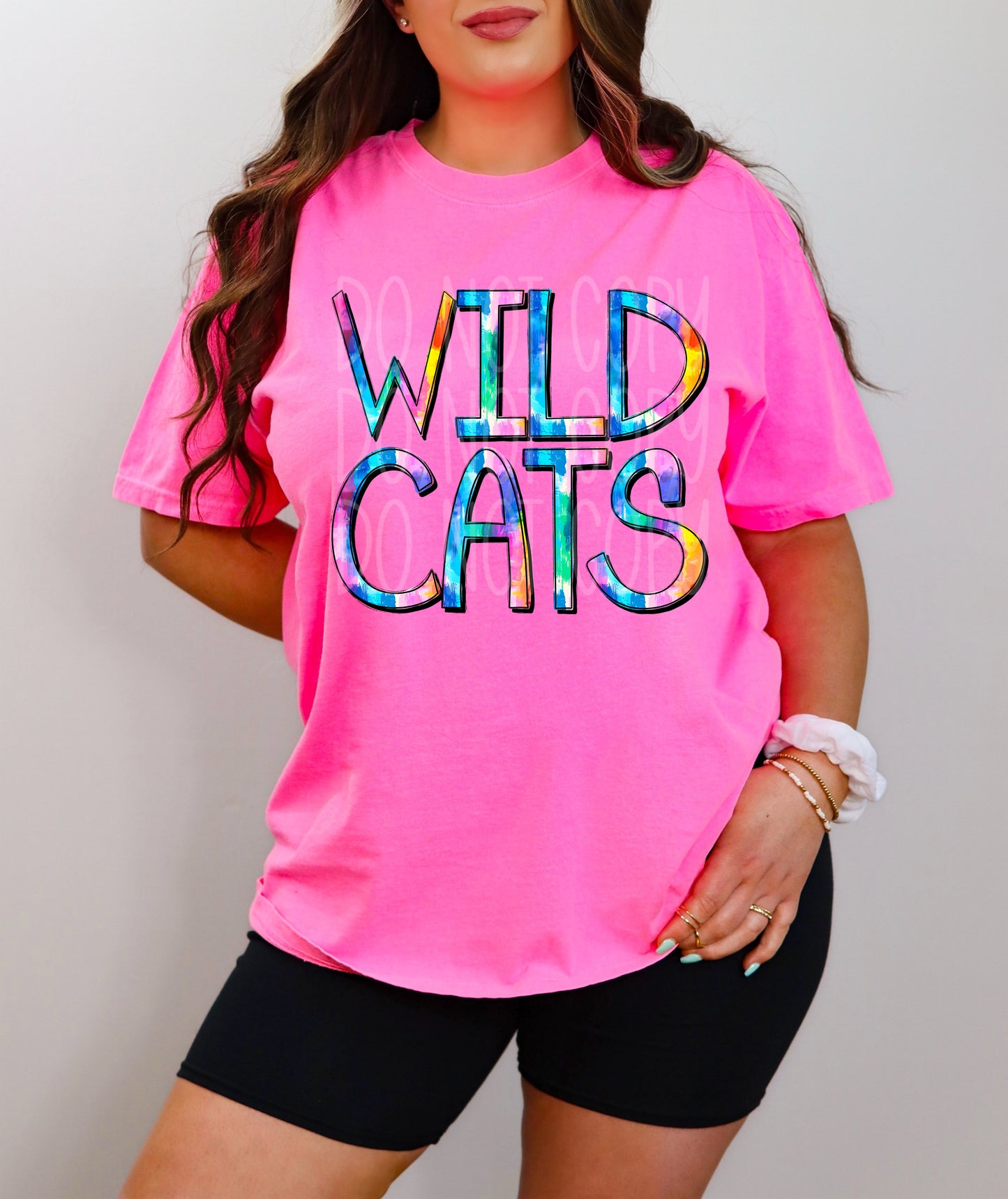 Wildcats Mascot Watercolor Direct to Film Transfer