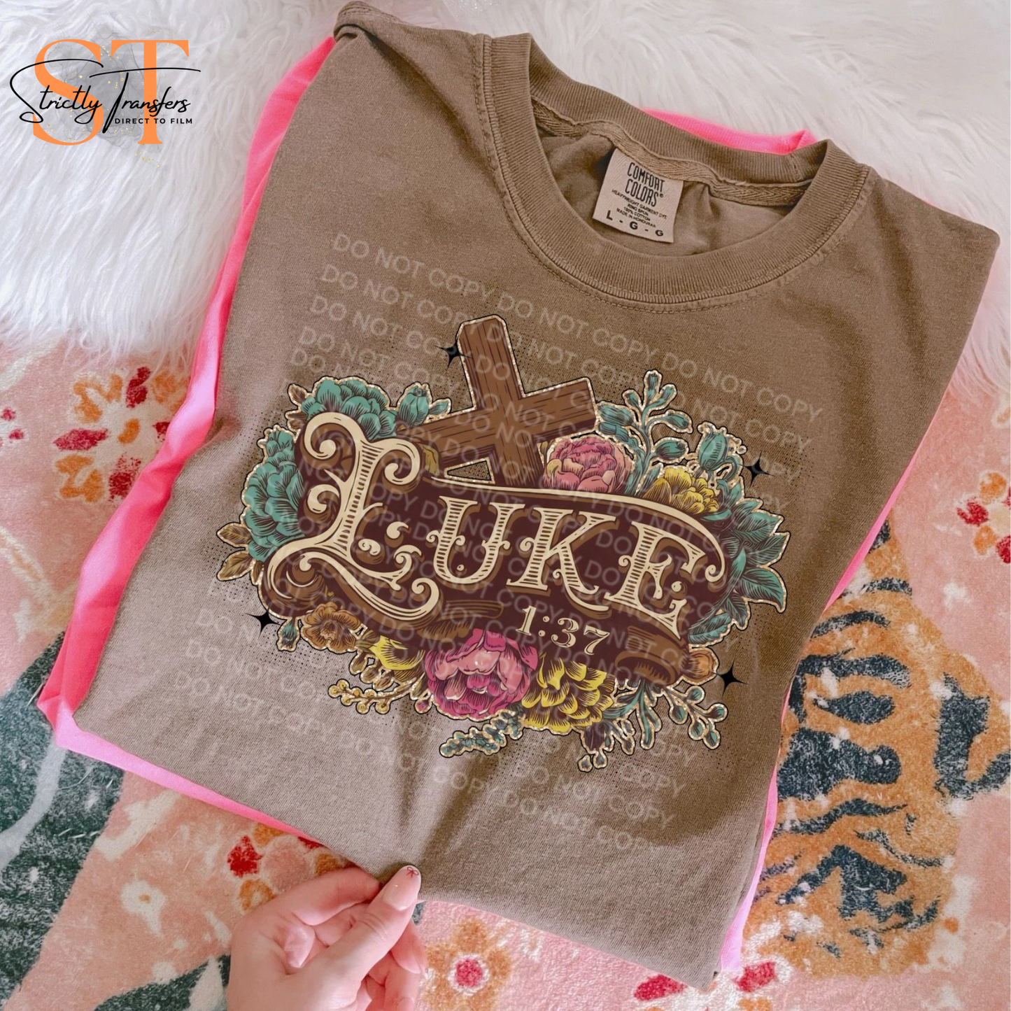 Luke 1:37 Direct to Film Transfers