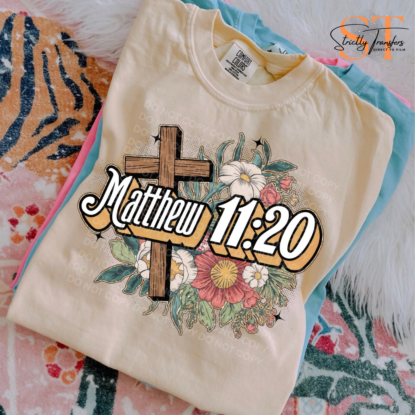 Matthew 11:20 Direct to Film Transfers