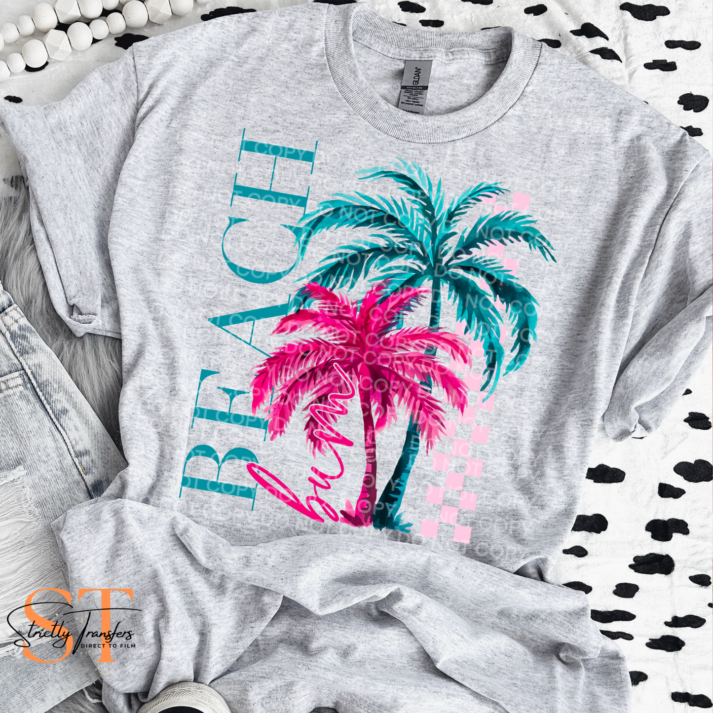 Beach Bum Direct to Film Transfers