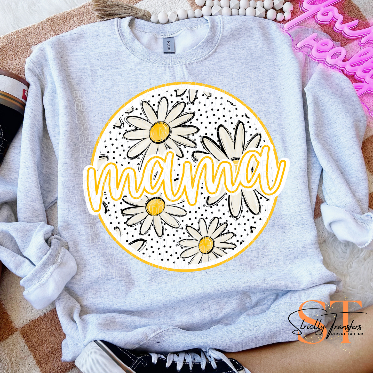 Daisy Circles - Mama Direct to Film Transfers