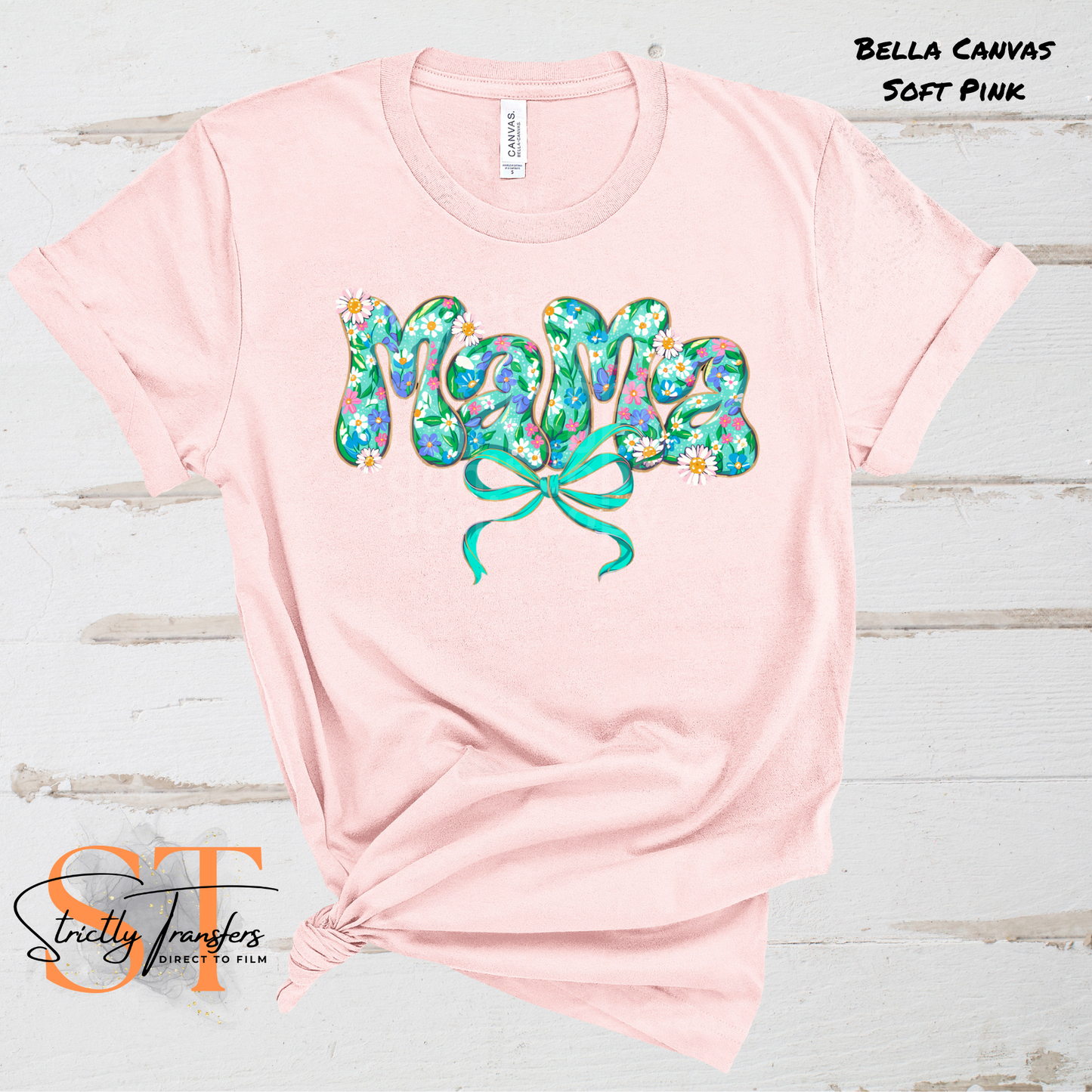 Mama Green Floral Direct to Film Transfers