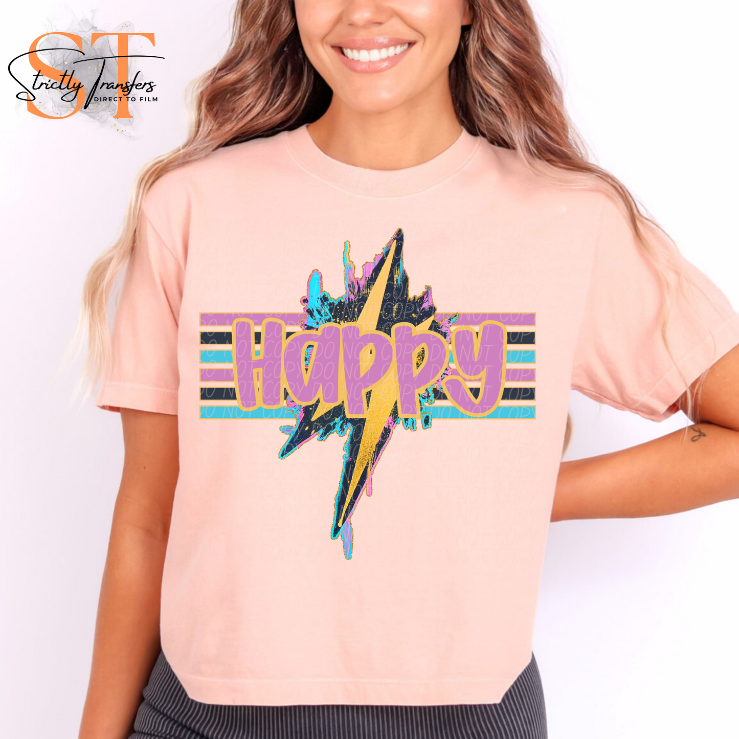 Happy - Geode Design Direct to Film Transfers