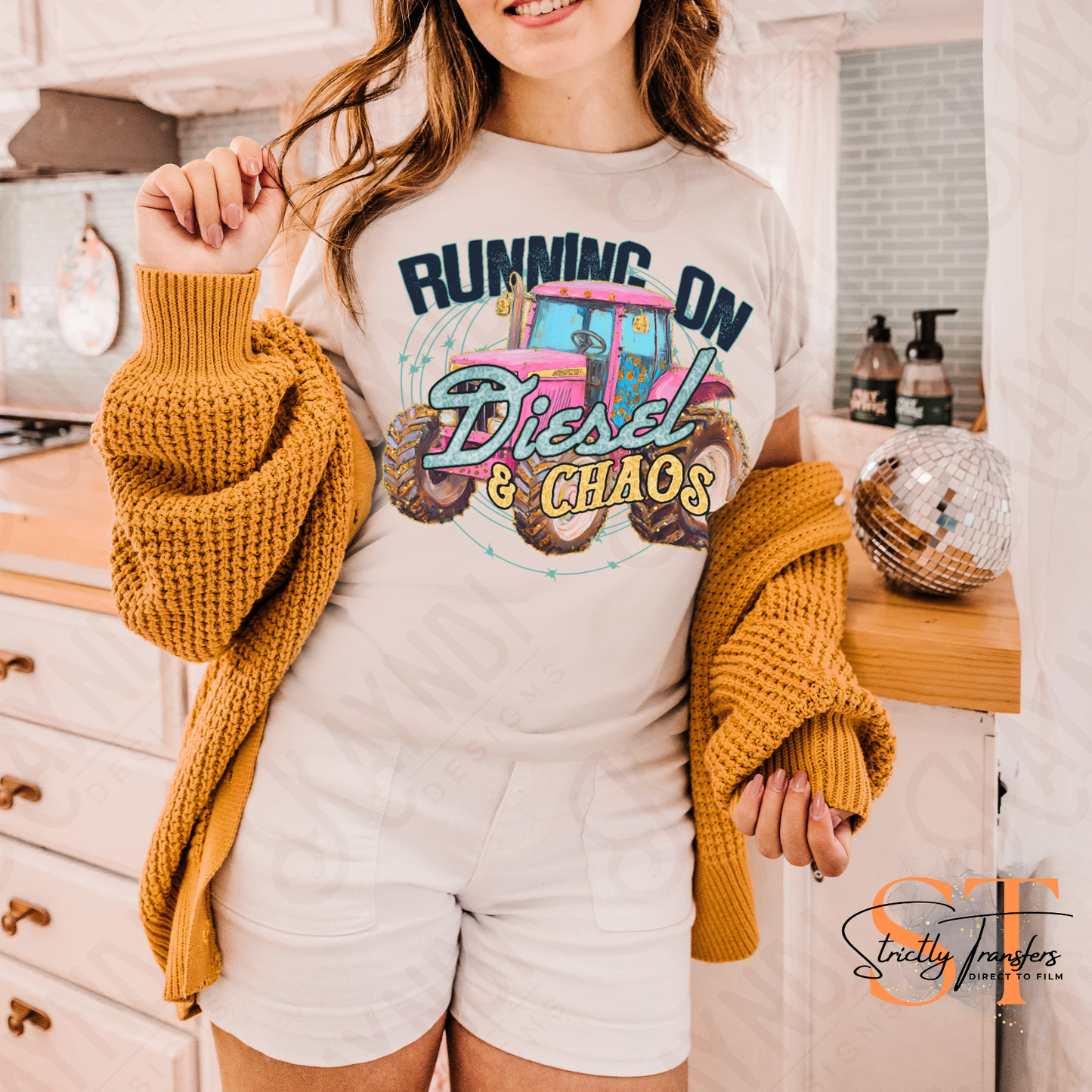 Running on Diesel & Chaos Direct to Film Transfers