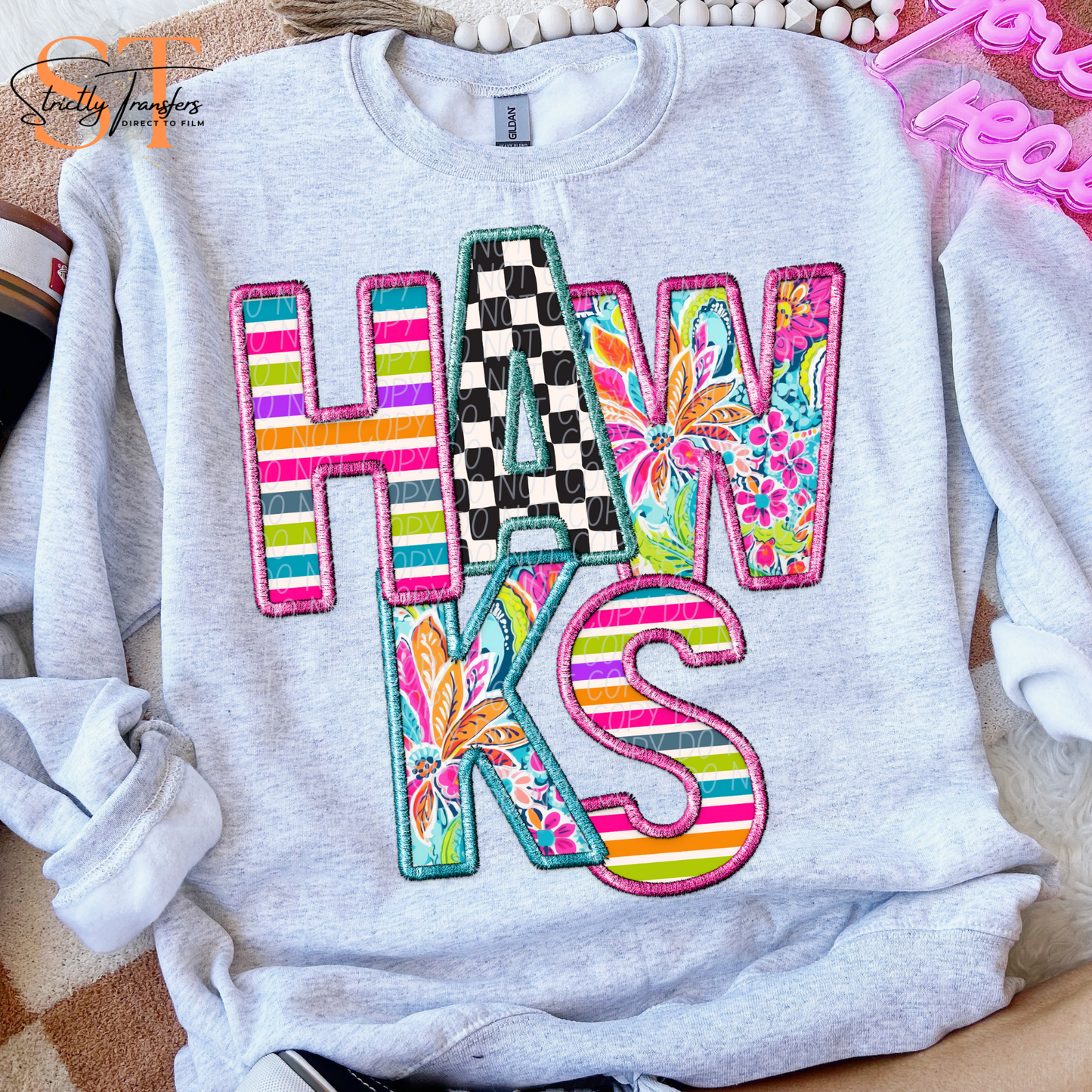 Bright Hawks Direct to Film Transfers