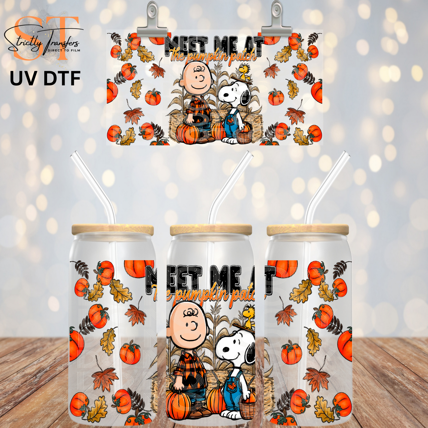 Meet me at the Pumpkin Patch UV Libbey Wrap Direct to Film Wraps