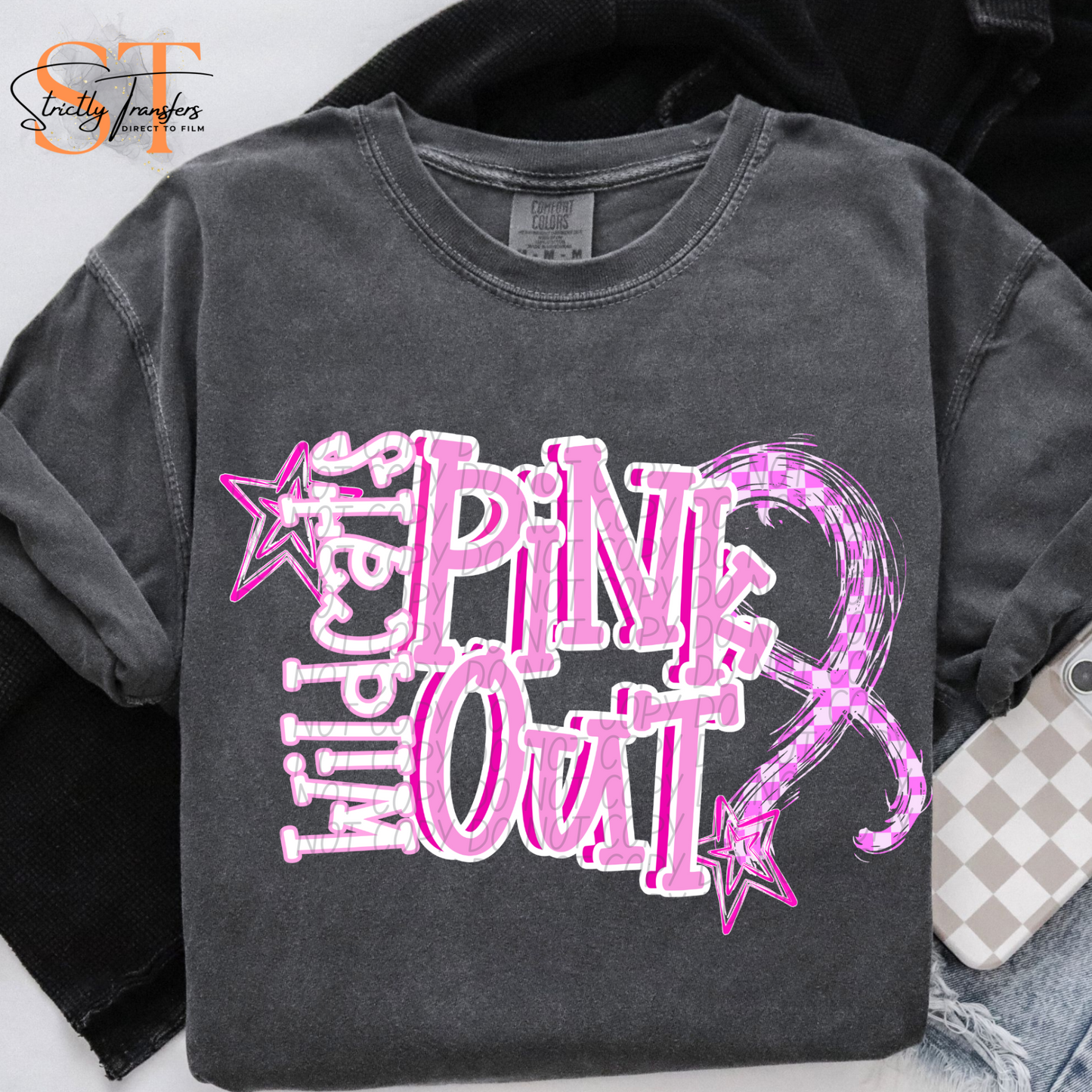 Pink Out Stars Wildcats Direct to Film Transfers