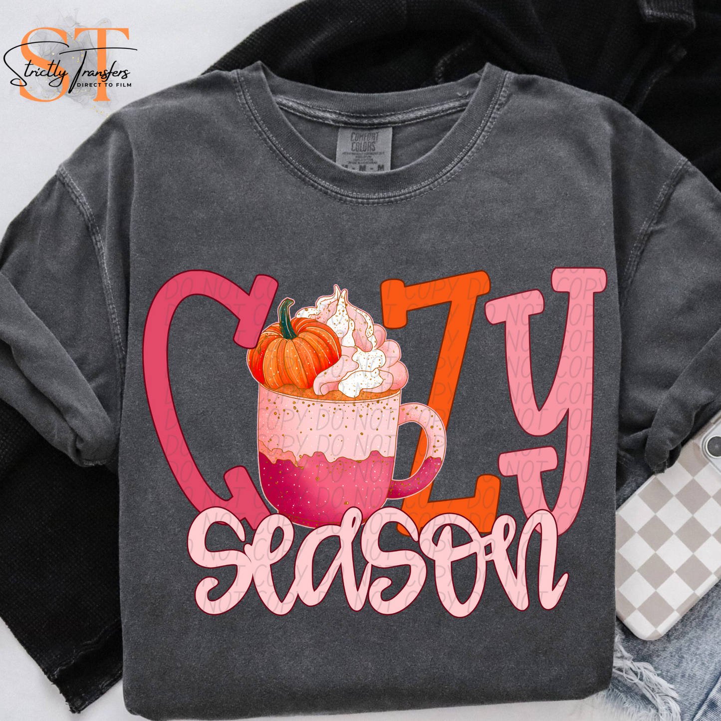 Cozy Season Mug Direct to Film Transfers