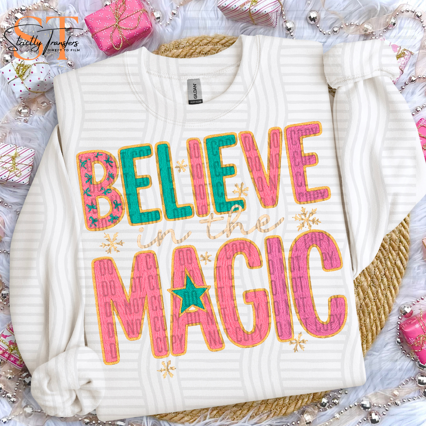 Believe in the Magic Faux Yarn Direct to Film Transfers