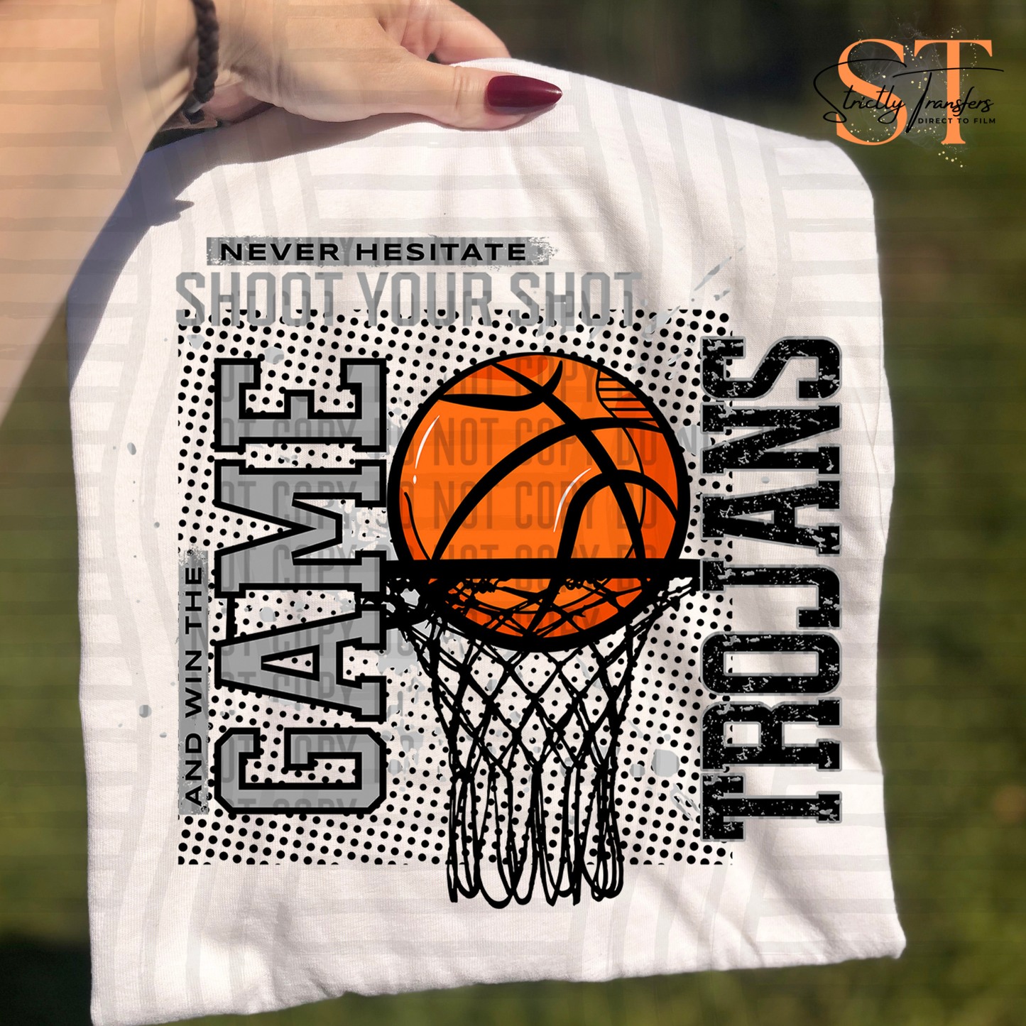 Trojans Never Hesitate Basketball Direct to Film Transfers