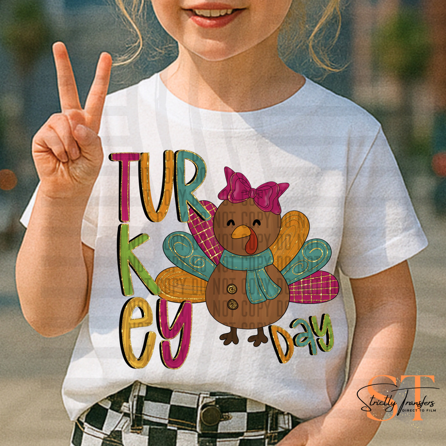 Turkey Day Bow Direct to Film Transfers