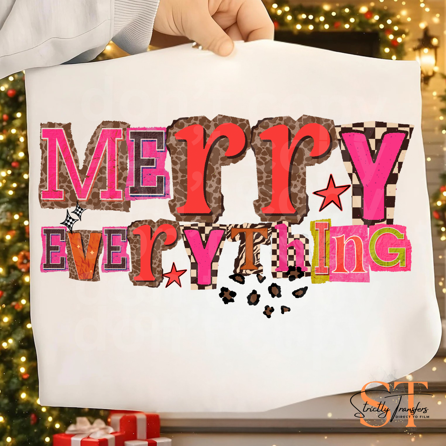 Merry Everything Magazine Letters Direct to Film Transfers