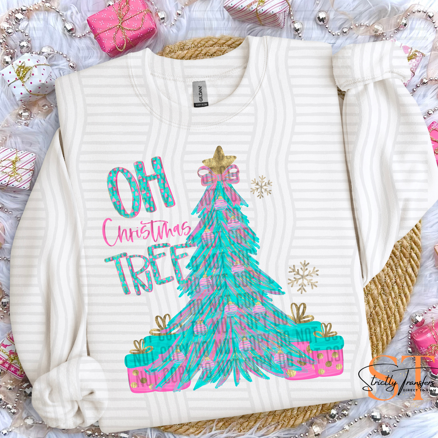 Oh Christmas Tree Direct to Film Transfers