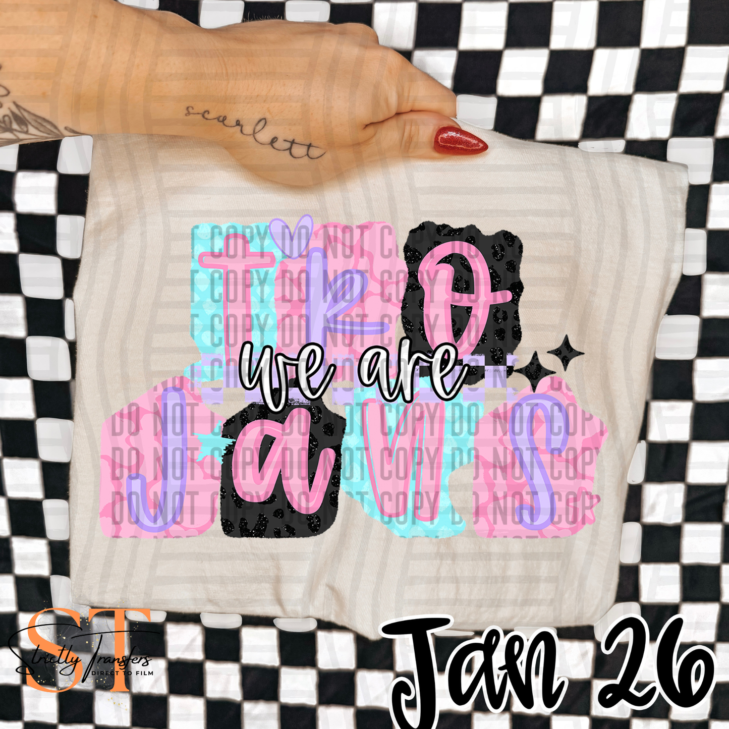 Trojans Preppy Chaos Direct to Film Transfers