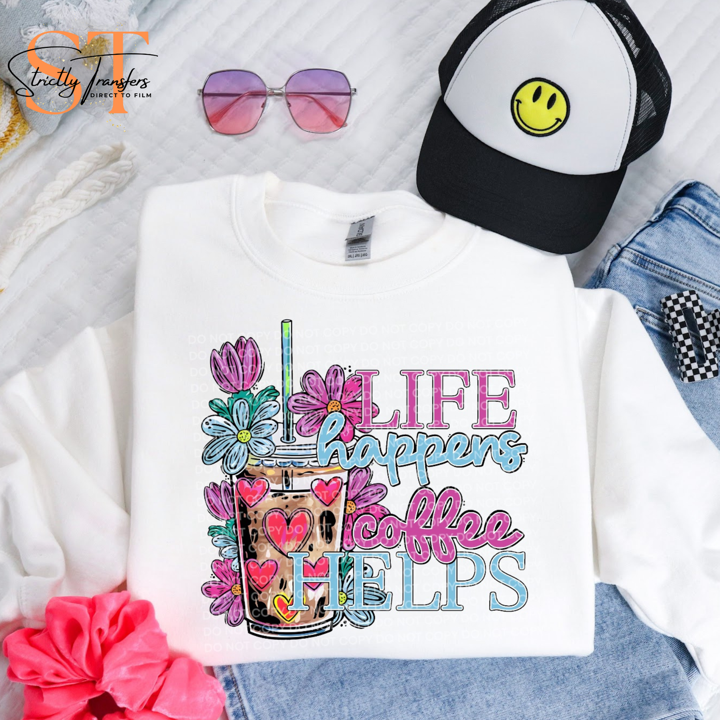 Life Happens Coffee Helps Direct to Film Transfers