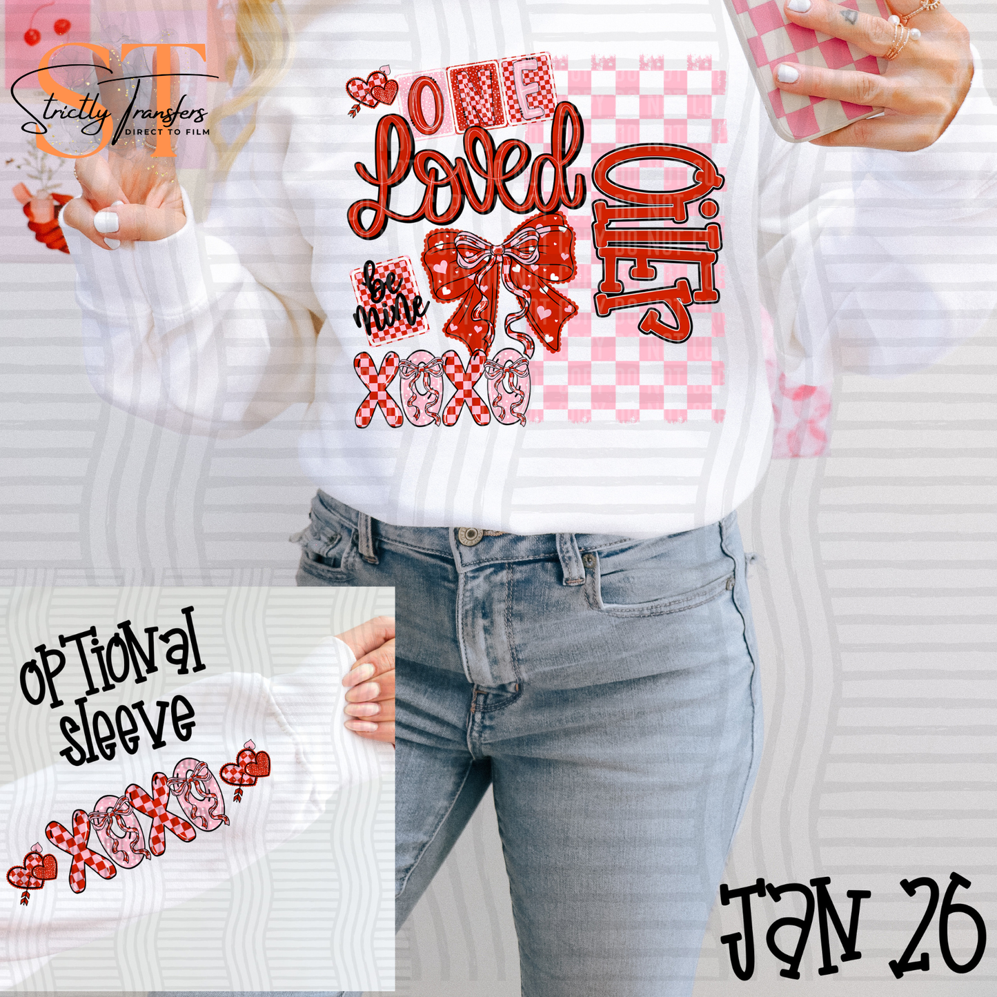 One Loved Oiler (Arm Design Option Available) Direct to Film Transfers