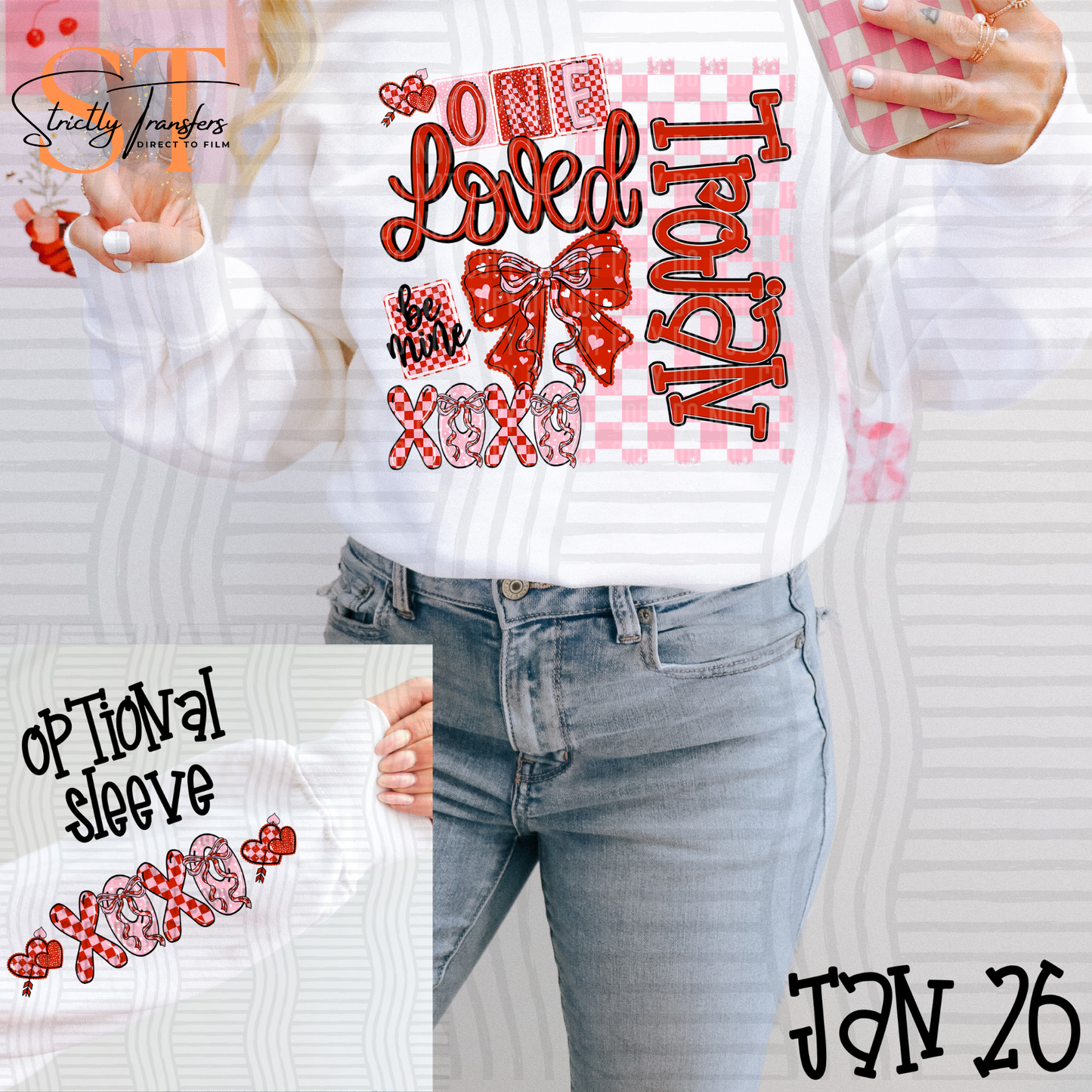 One Loved Trojan (Arm Design Option Available) Direct to Film Transfers