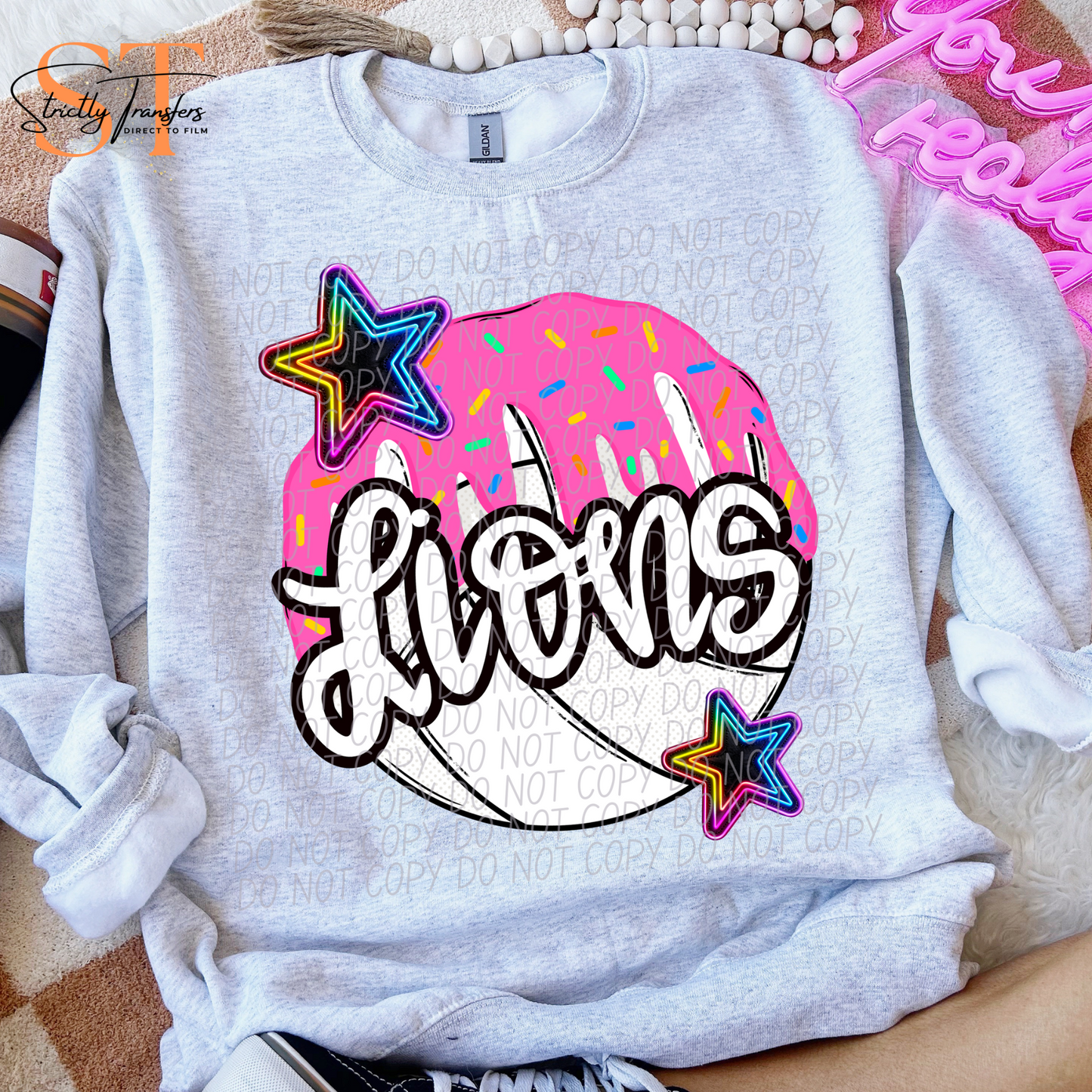 Lions Sports Drip - 5 sport options Direct to Film Transfers