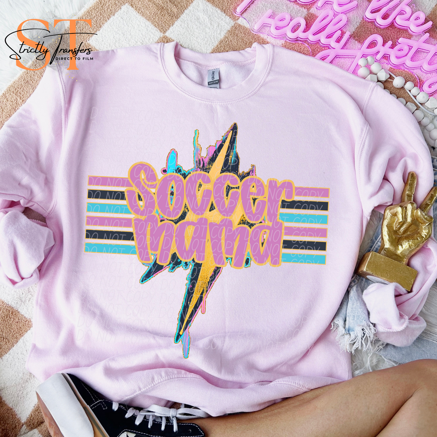 Geode Sports Mama -12 color options Direct to Film Transfers
