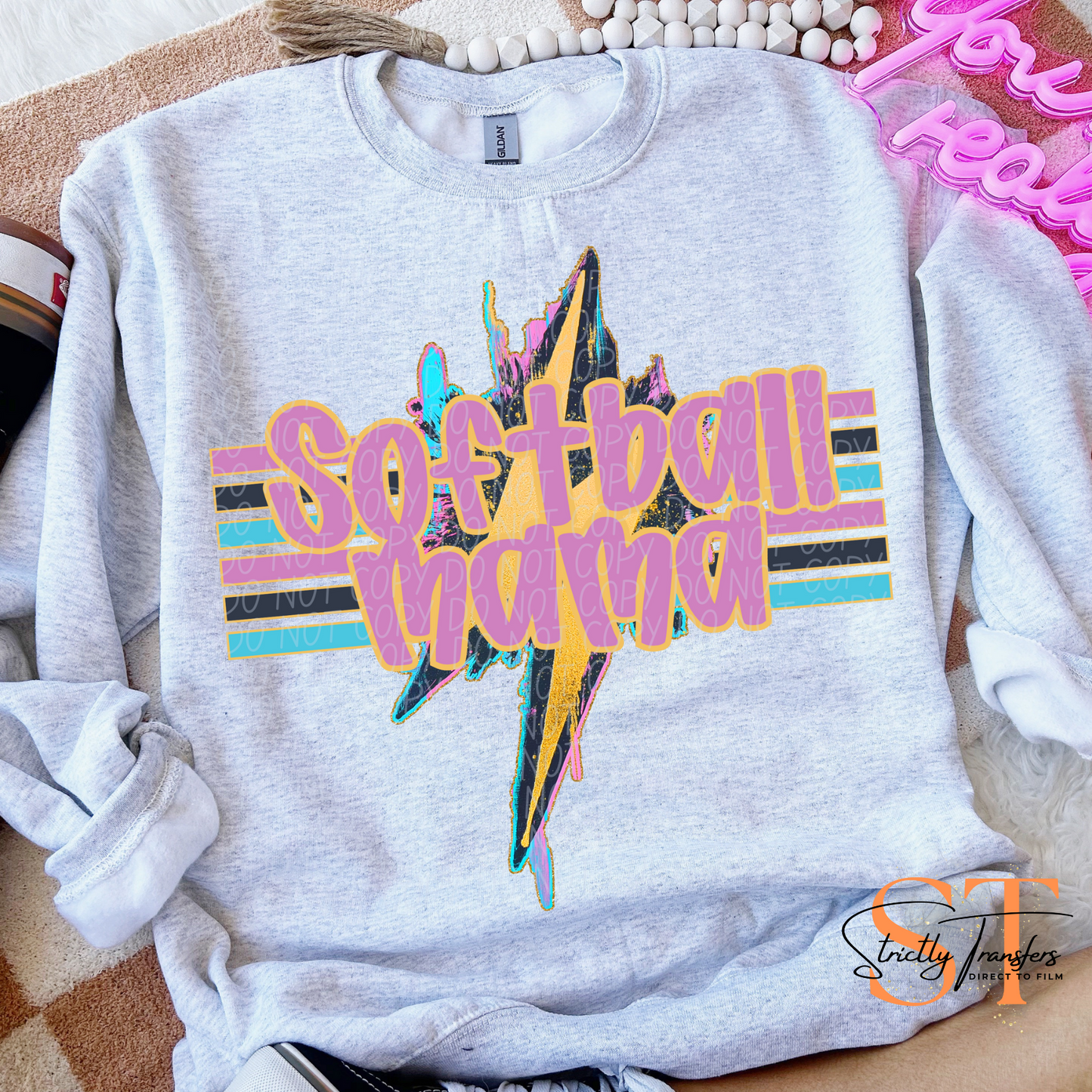 Geode Sports Mama -12 color options Direct to Film Transfers