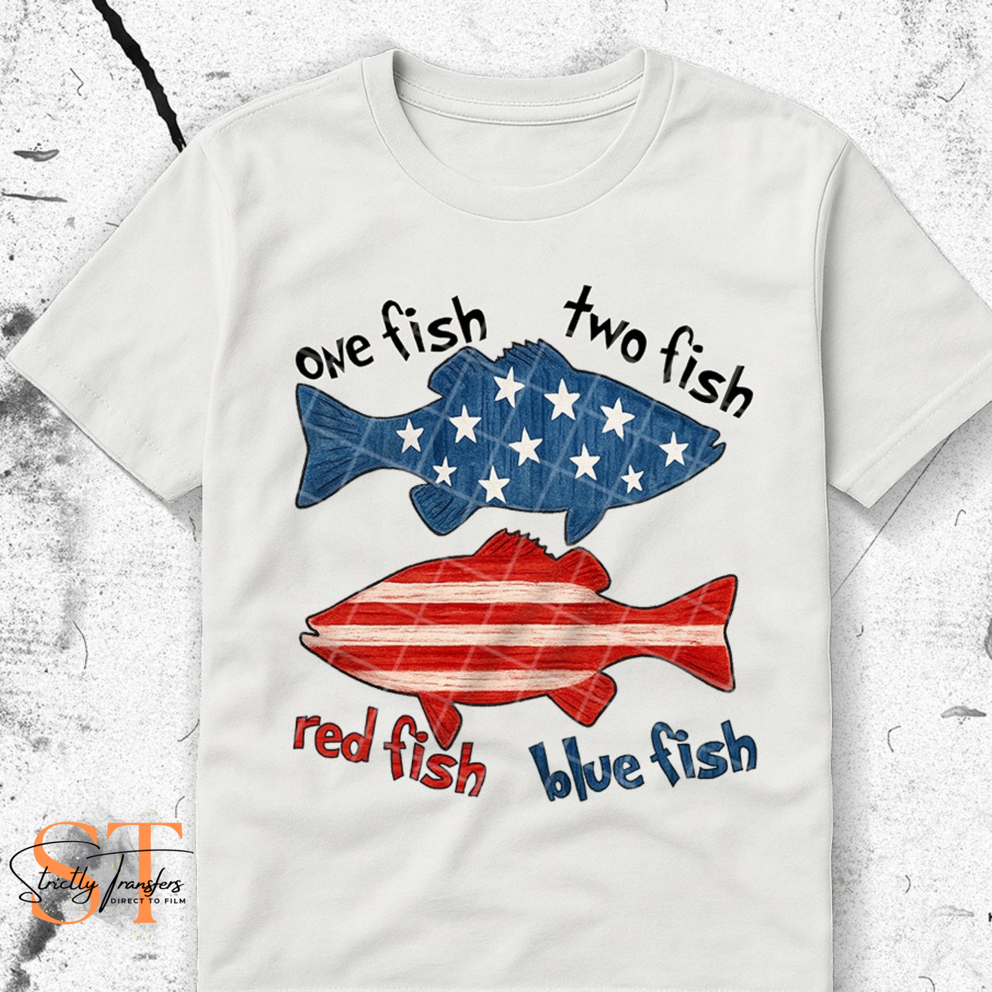 One Fish Two Fish USA - 2 options Direct to Film Transfers