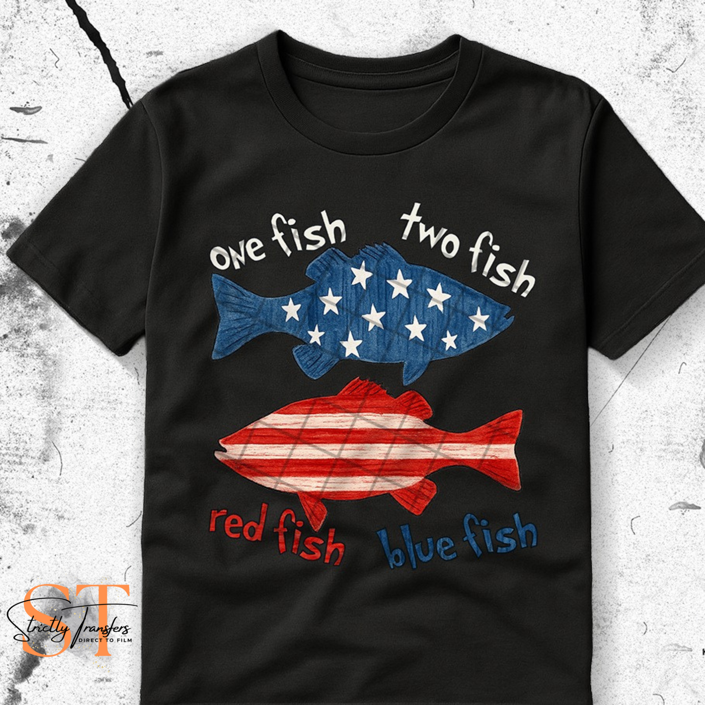 One Fish Two Fish USA - 2 options Direct to Film Transfers