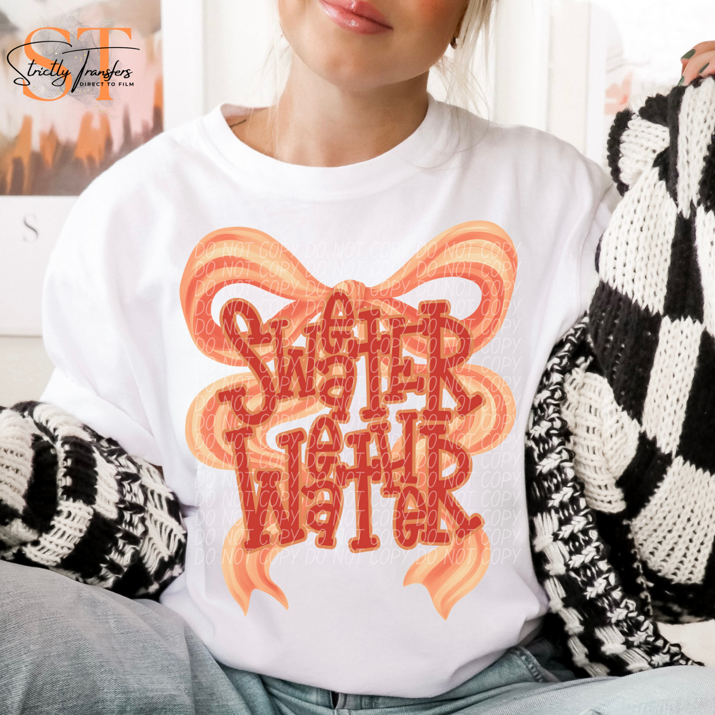 Sweater Weather Bow - 2 Colors Direct to Film Transfers