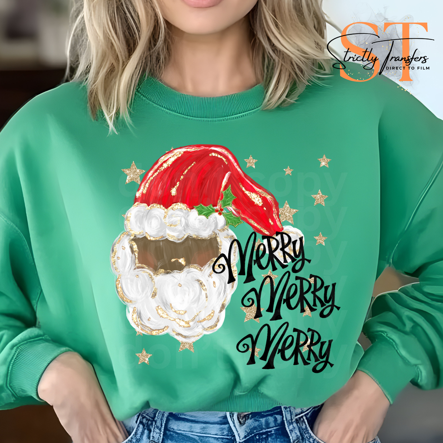 Merry Merry Merry- 2 Options Direct to Film Transfers