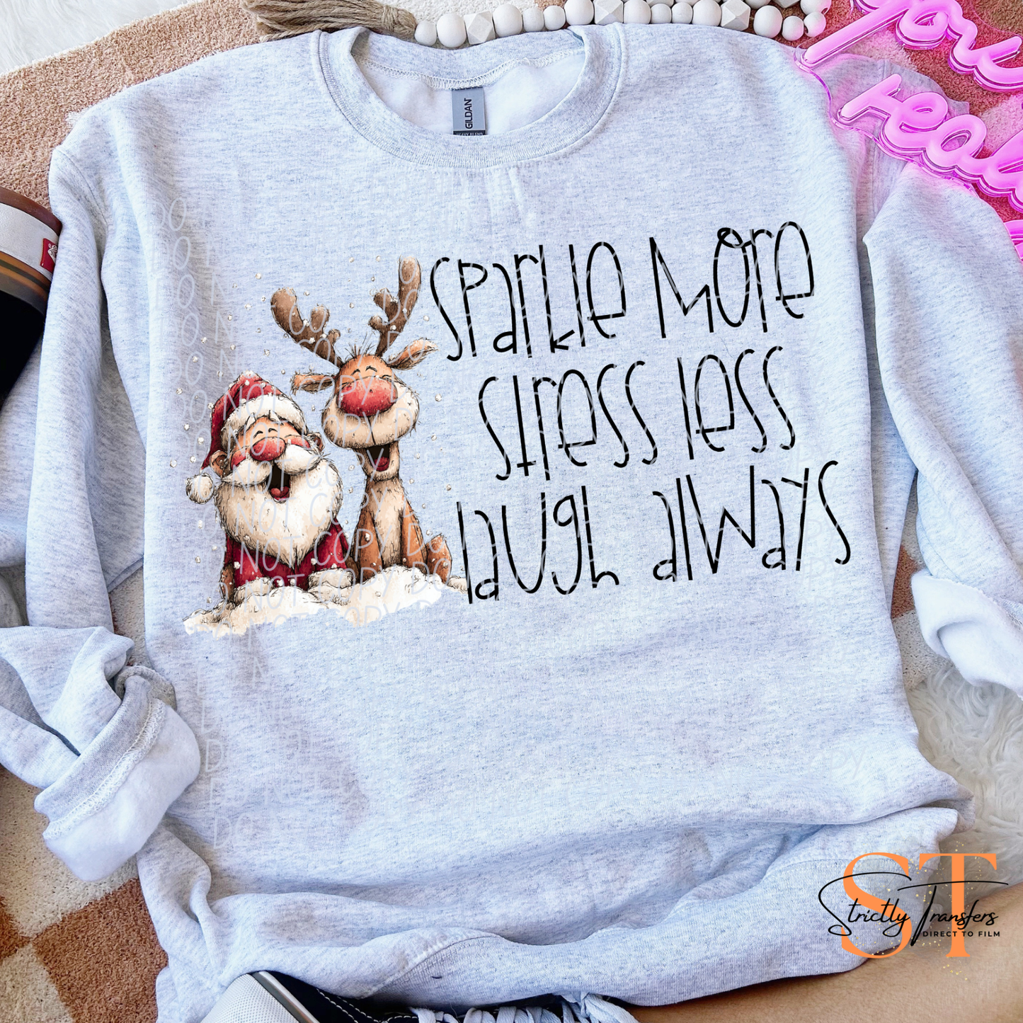 Sparkle More- 2 Colors Direct to Film Transfers