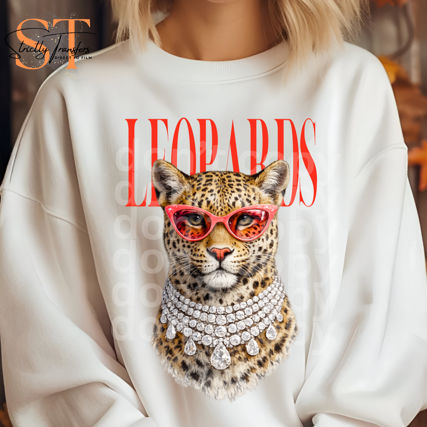 Leopards Vogue Mascot Direct to Film Transfers