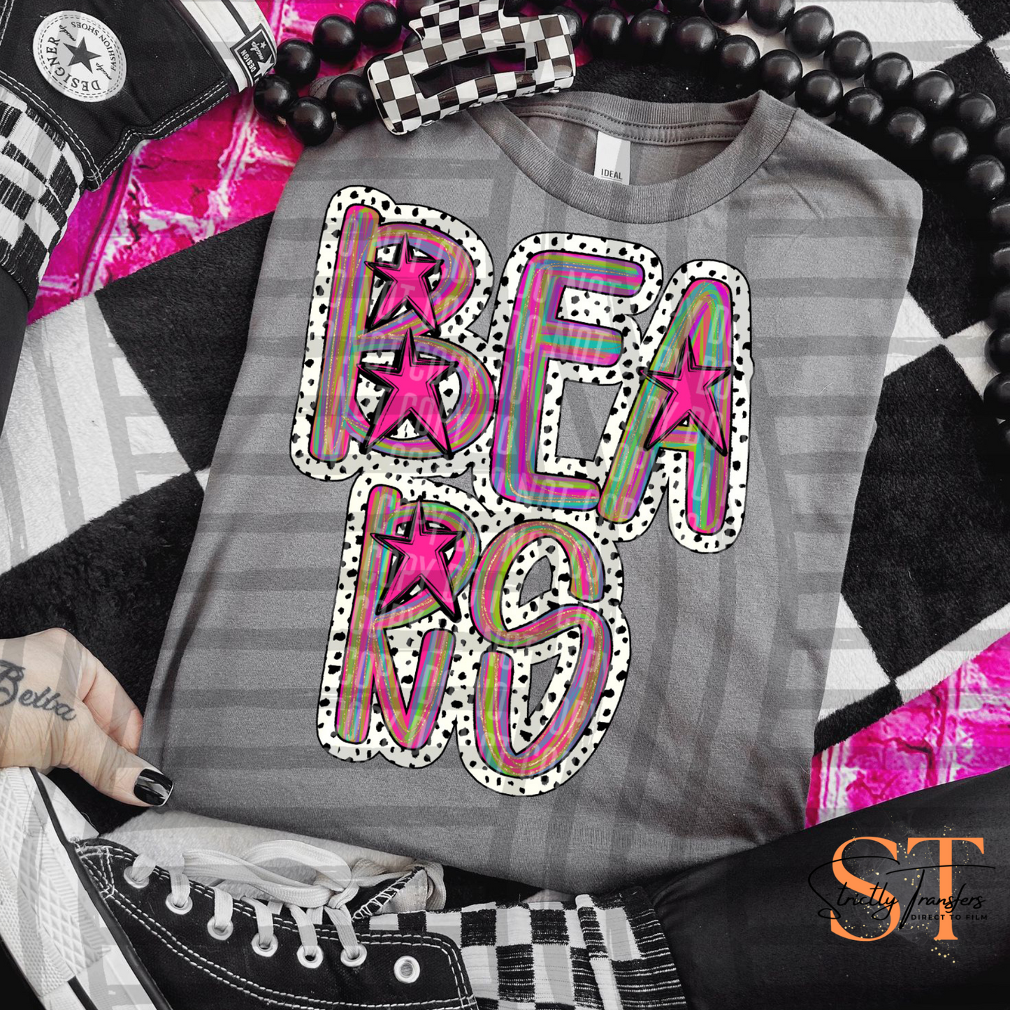 Bears Brushstroke Dots Direct to Film Transfers