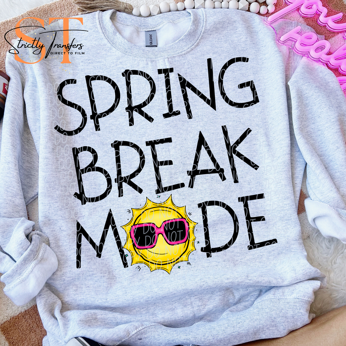 Spring Break Mode Direct to Film Transfers