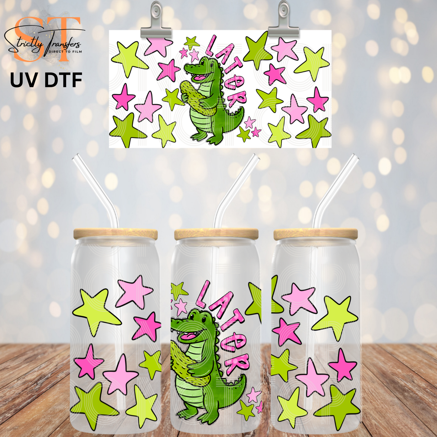 Later Gator Pickle Libbey UV Wrap Direct to Film Wraps