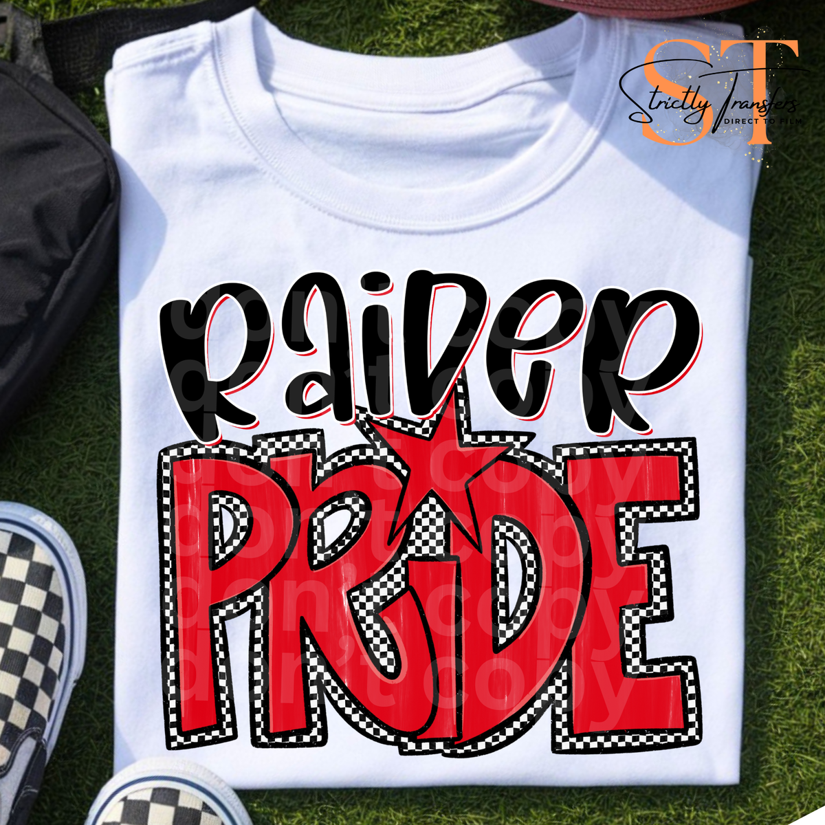 Preppy Pride Checkered Mascots Direct to Film Transfers