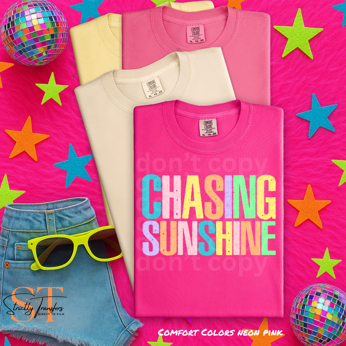 CHASING SUNSHINE Summer Sayings Direct to Film Transfers