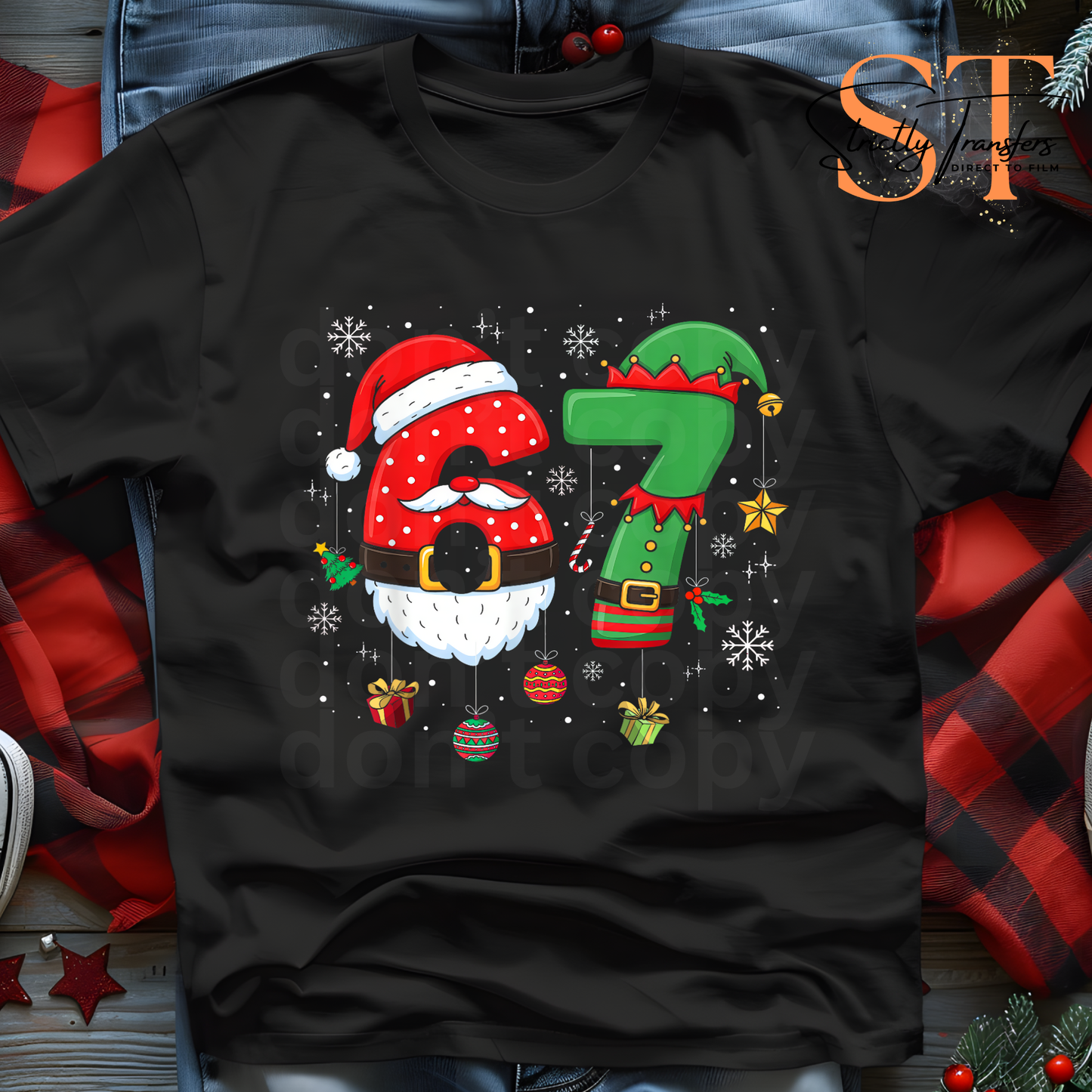 67 Christmas Ornaments Direct to Film Transfers